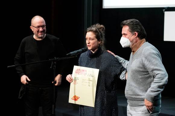 Audience award winner Granny’s Sexual Life - Director Urška Djukić and producer Boštjan Virc