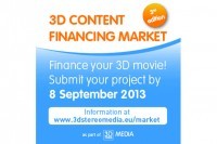 Deadline for 3D Content Financing Market (3DFM) extended