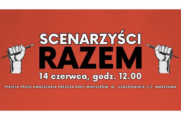 Poster for the protest, credit: Guild of Polish Screenwriters