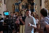 Director Darko Sinko on the set of Confirmation