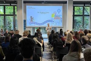 Dr. Christian Br&auml;uer, President of the CICAE, welcomes the participants of the 23rd Arthouse Cinema Training.