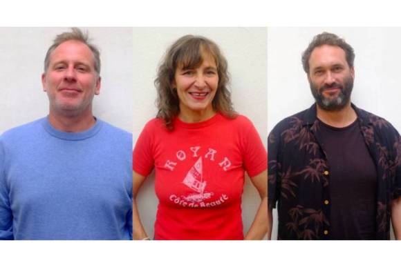 The three founders of CHARADES, winner of this year’s Best International Innovation Distribution Award 2025: Pierre Mazars (left), Carole Baraton (middle), Yohann Comte (right)