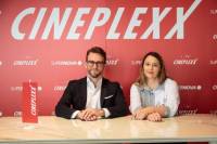 Lucas Langhammer, newly appointed director of Cineplexx Slovenia, and Nina Hočevar, Cineplexx Slovenia head of marketing