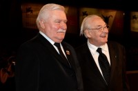 Lech Wałęsa and Andrzej Wajda